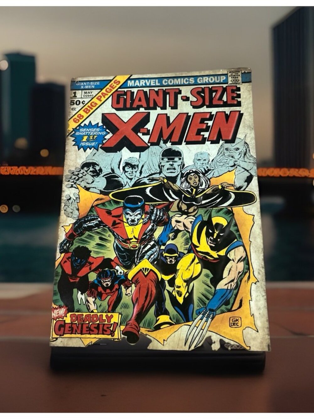 GIANT SIZE X-MEN # 1 COVER ART 1975 Embossed METAL SIGN Marvel Comics WOLVERINE